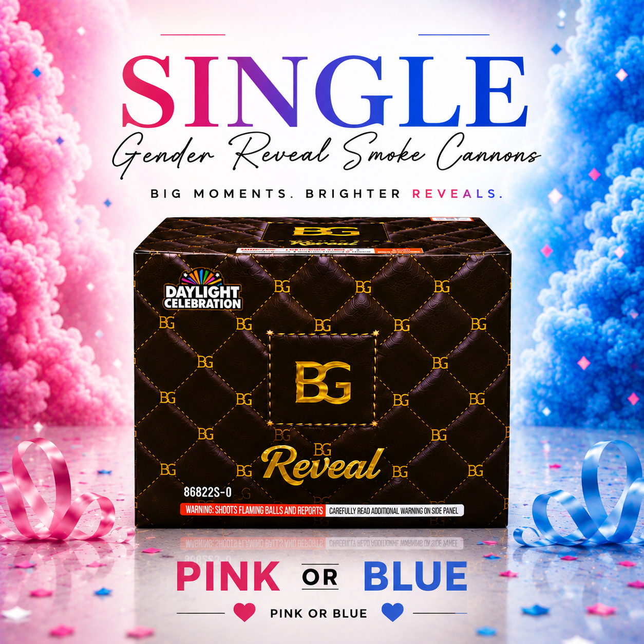 BG Reveals | Gender Reveal Smoke Cannon (Single)