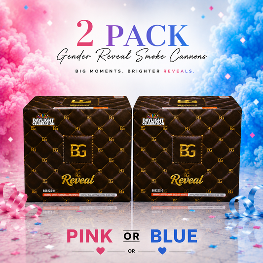 BG Reveals | Gender Reveal Smoke Cannon (2 Pack)